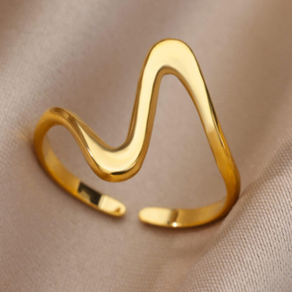 Anillo Abierto Geométrico "LÍA"