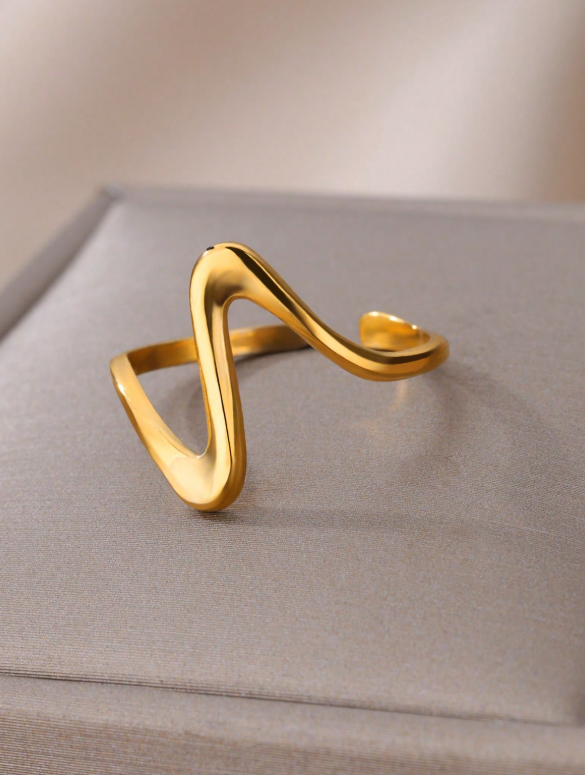 Anillo Abierto Geométrico "LÍA" - Imagen 4