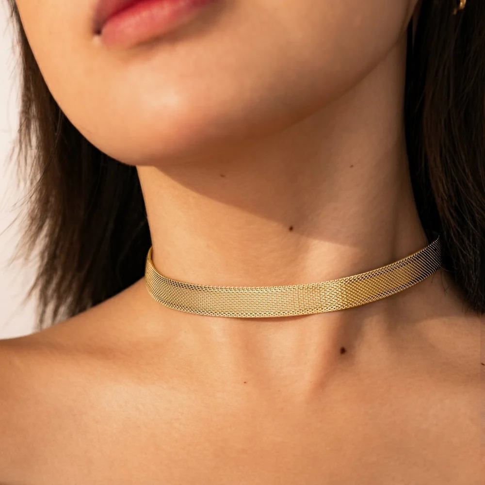 Choker dorado ESENCIA - Imagen 2