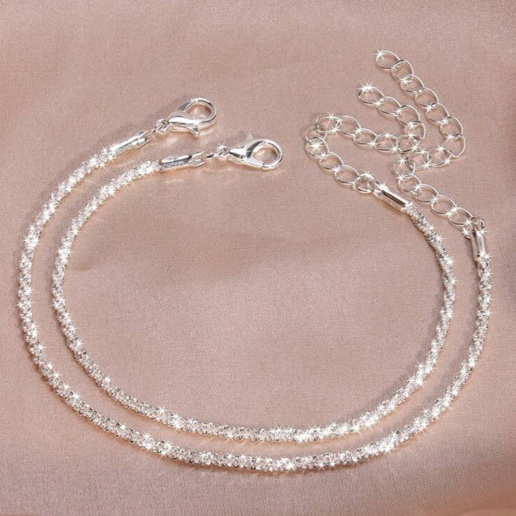 Tobillera plateada BRISA - Imagen 2