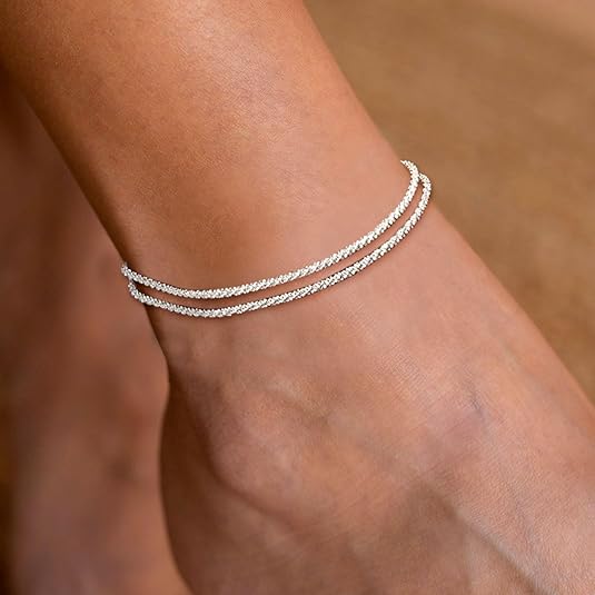 Tobillera plateada BRISA - Imagen 3