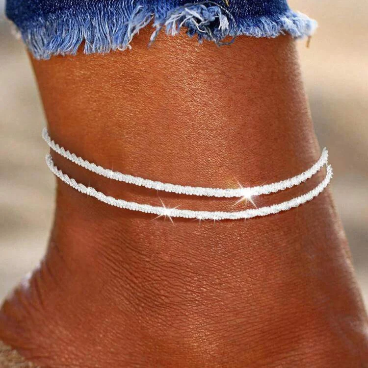 Tobillera plateada BRISA - Imagen 4